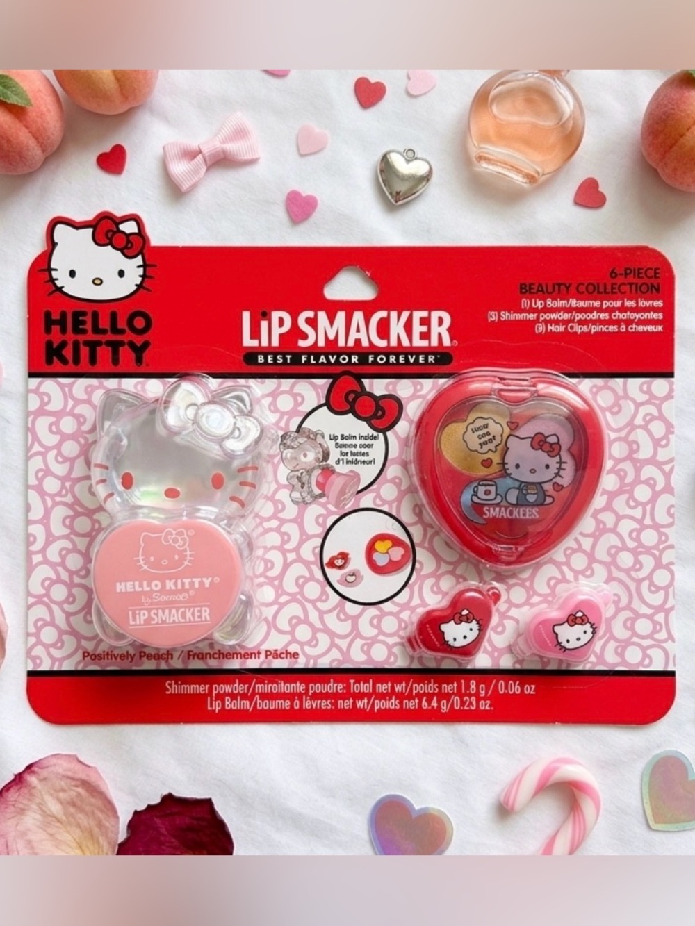 Hello Kitty Lip Smacker Kids Lip Balm & Accessory Set - Pink/Red